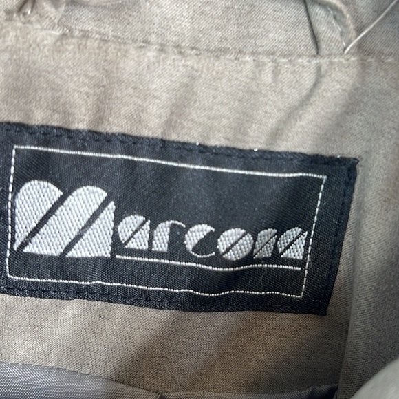 VINTAGE Y2K Marcona Chamois Jacket Olive Green Perforated Seams Size L - Picture 7 of 13